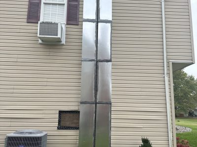 Exterior Metal Ductwork Installation