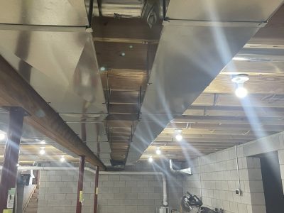 Newly Installed Hvac Sheet Metal Ductwork